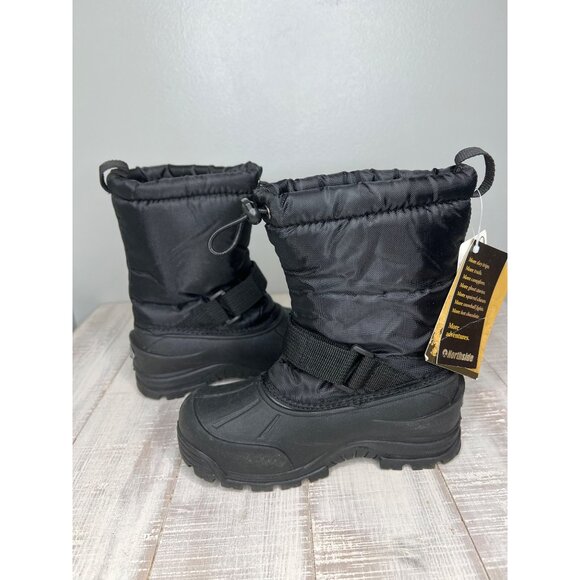 Northside Kids Black Insulated Winter Boots With Thermolite Insulation Size 1 - Picture 5 of 8